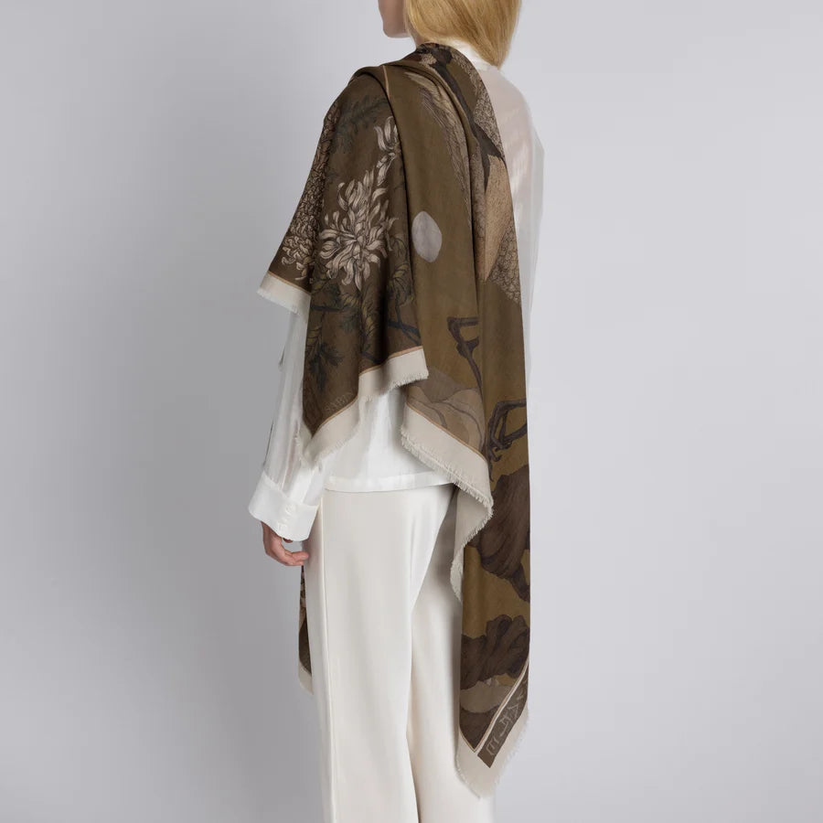 SABINA SAVAGE Wind Dancer, Heaven Caller Wool Scarf