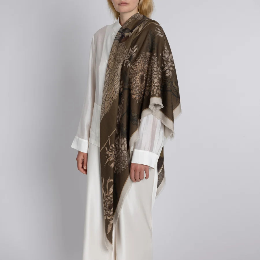 SABINA SAVAGE Wind Dancer, Heaven Caller Wool Scarf