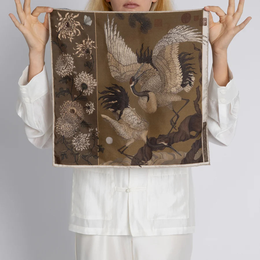SABINA SAVAGE Wind Dancer, Heaven Caller Silk Scarf