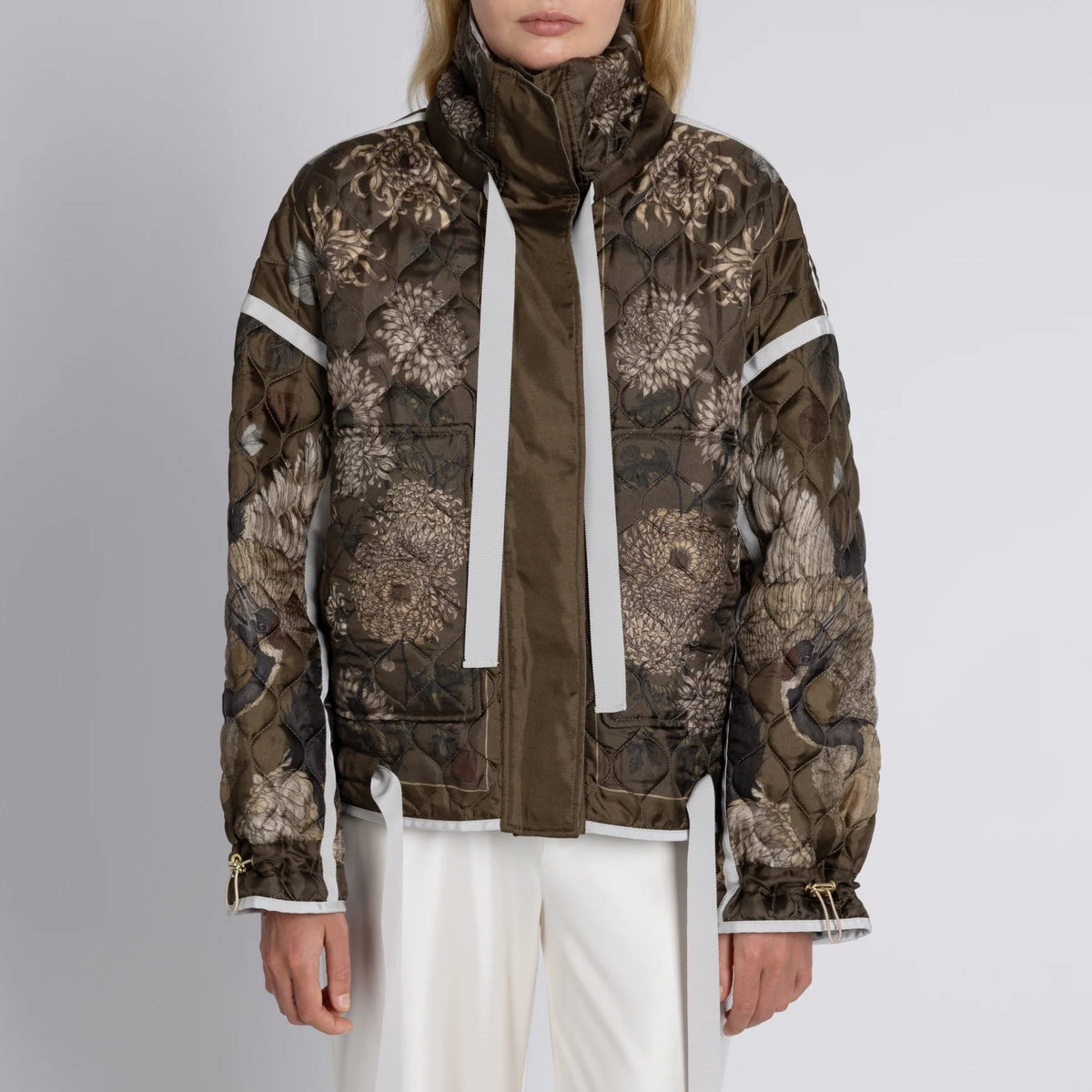 SABINA SAVAGE Wind Dancer, Heaven Caller Quilted Silk Reversible Jacket