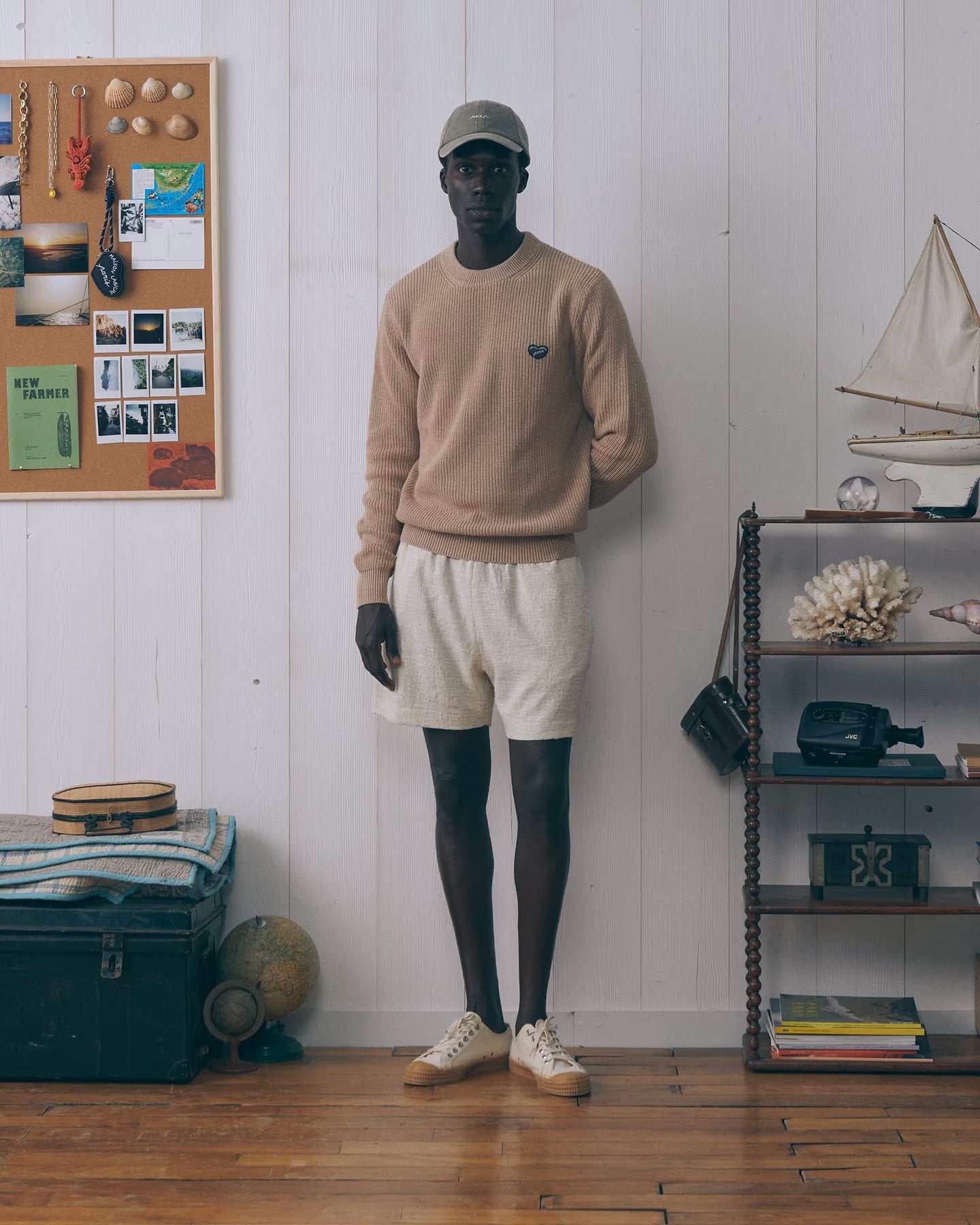 MAISON LABICHE Grancey MB Cotton Patch Coeur Sweater