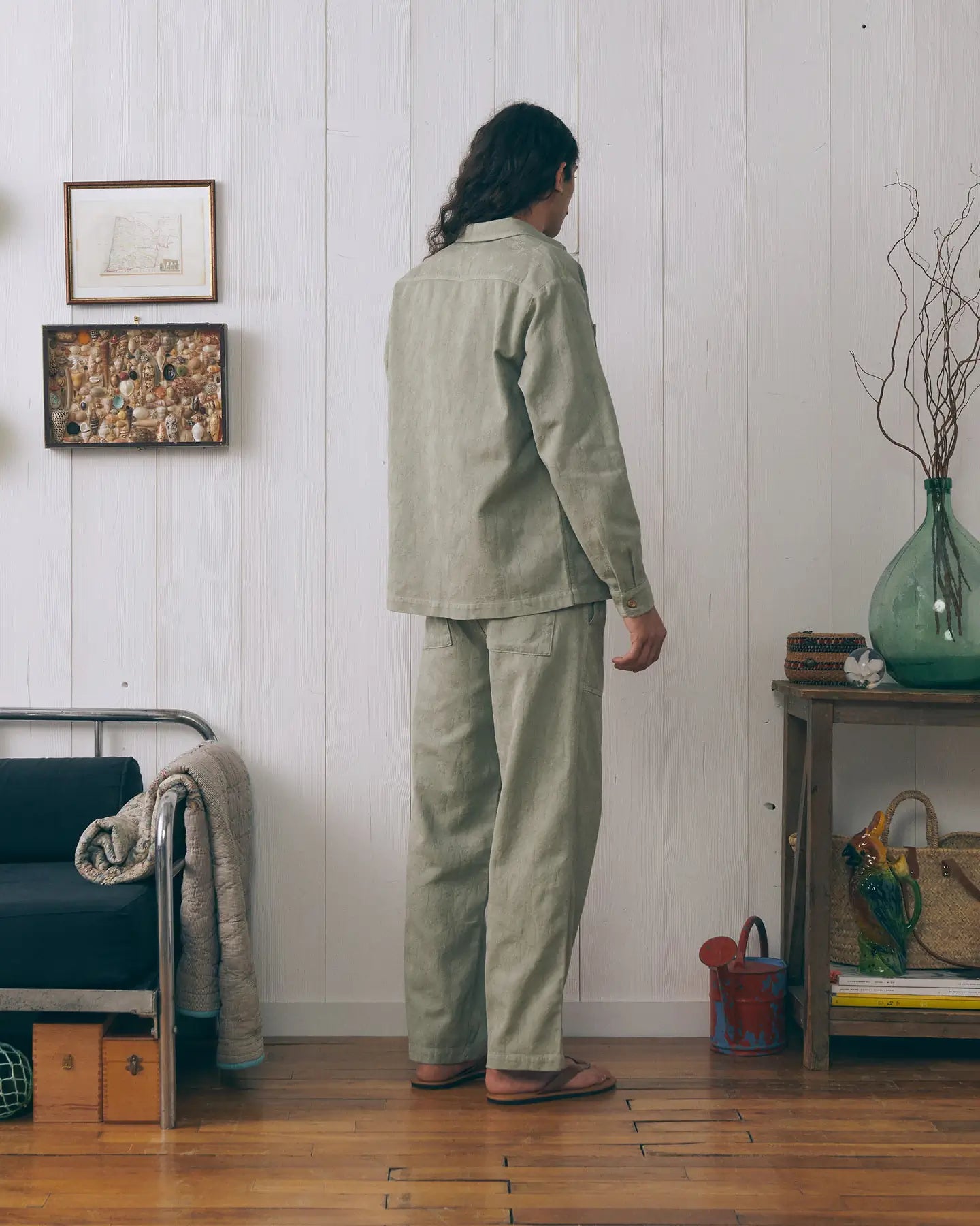 MAISON LABICHE Guigner Jacquard Cotton Pant