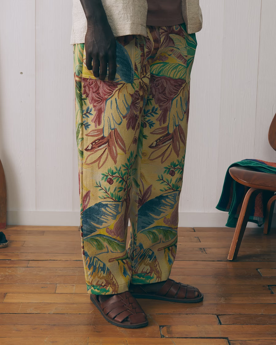 MAISON LABICHE Guigner Jacquard Palm Tree Pant