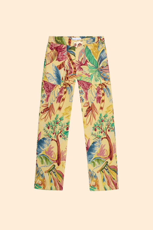 MAISON LABICHE Guigner Jacquard Palm Tree Pant