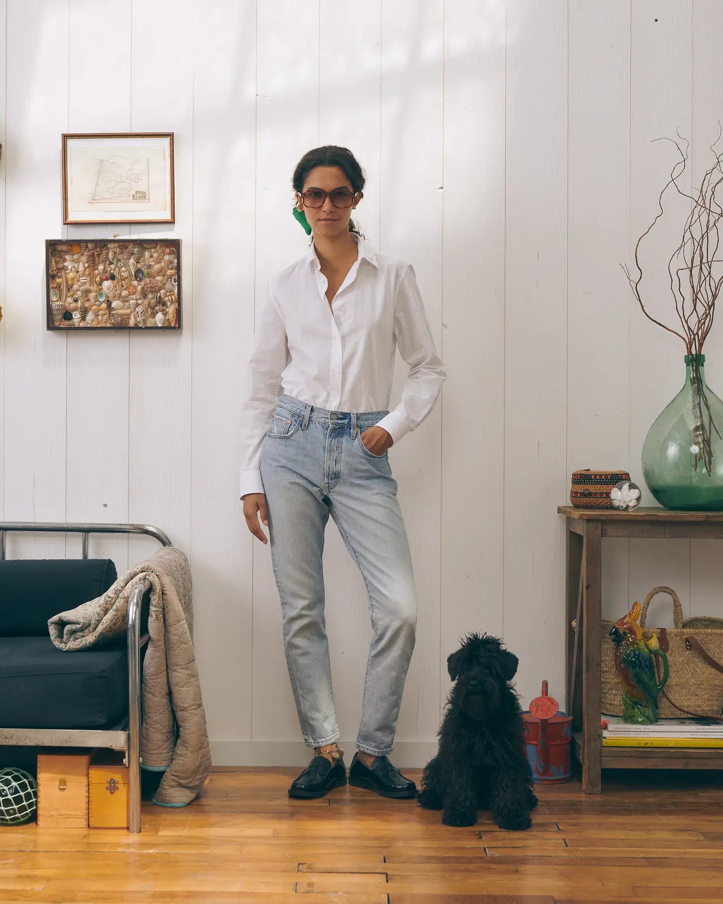 MAISON LABICHE Grisel Seersucker Amour Toujours Shirt