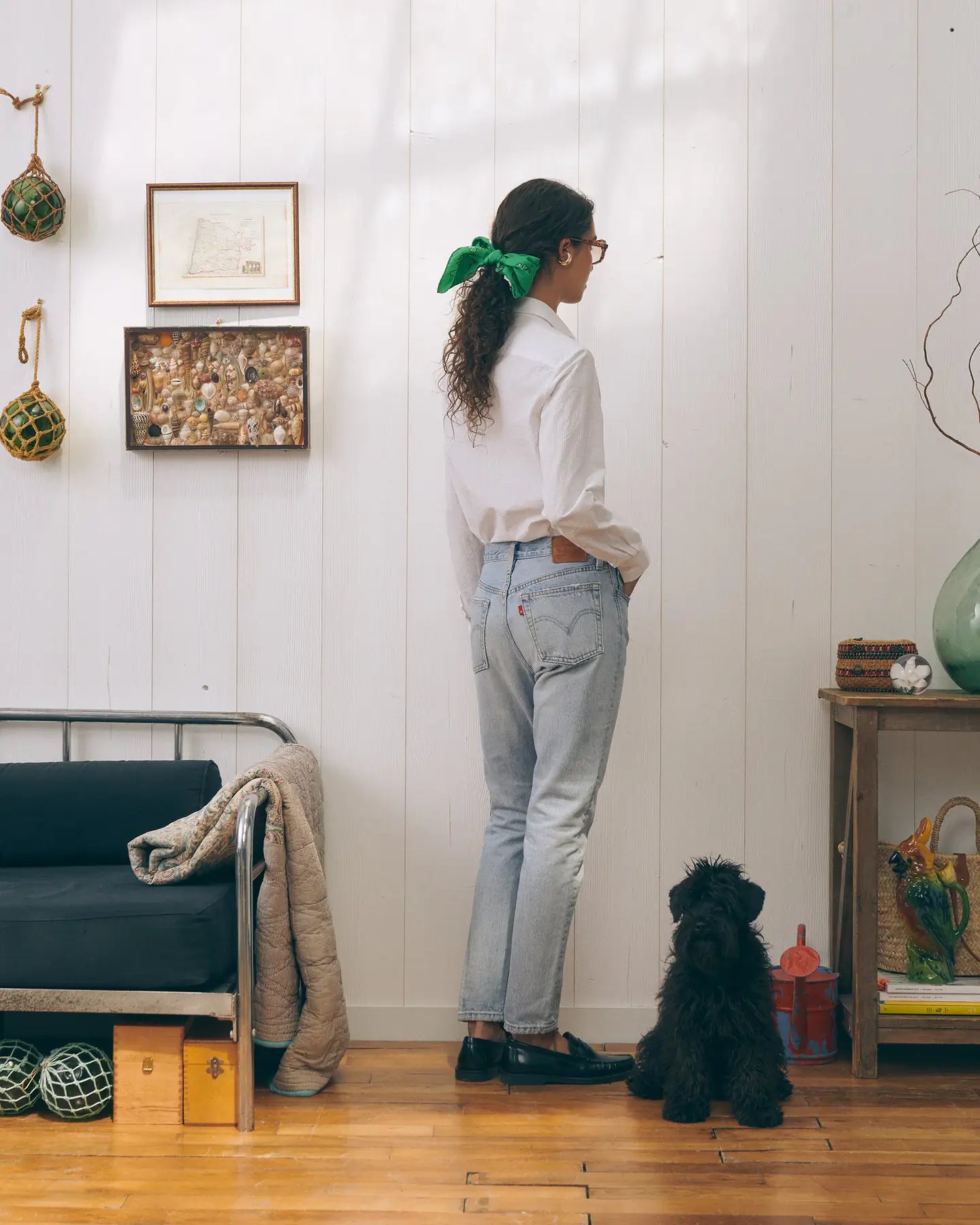 MAISON LABICHE Grisel Seersucker Amour Toujours Shirt