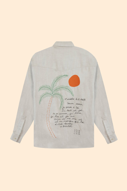 MAISON LABICHE Monselet Postcard Shirt