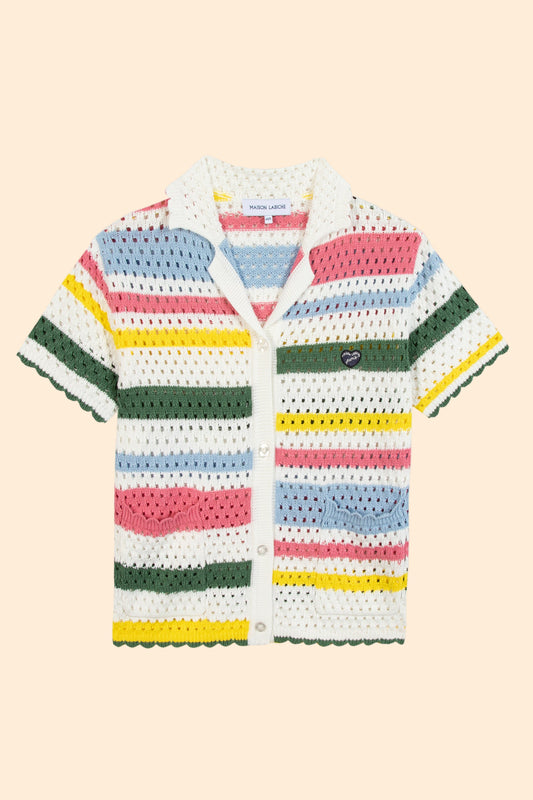 MAISON LABICHE Souchier Cotton Mini Patch Coeur