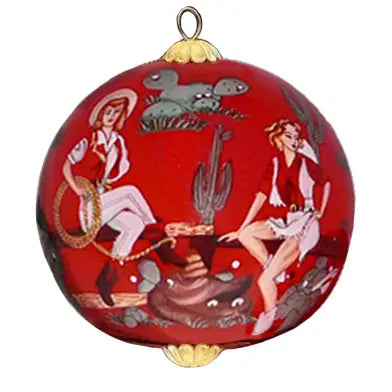 ZEN ZHU INC Retro Cowgirl Ornament