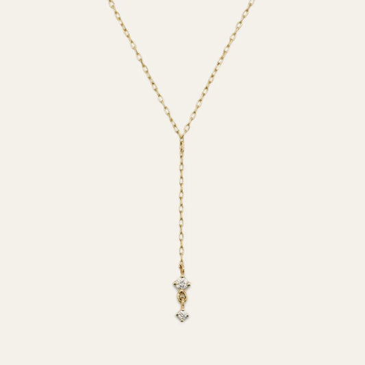 GJENMI Crown Lariat Necklace