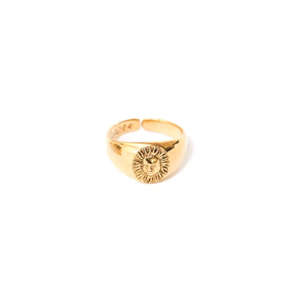 LA2L Sun Signet Ring