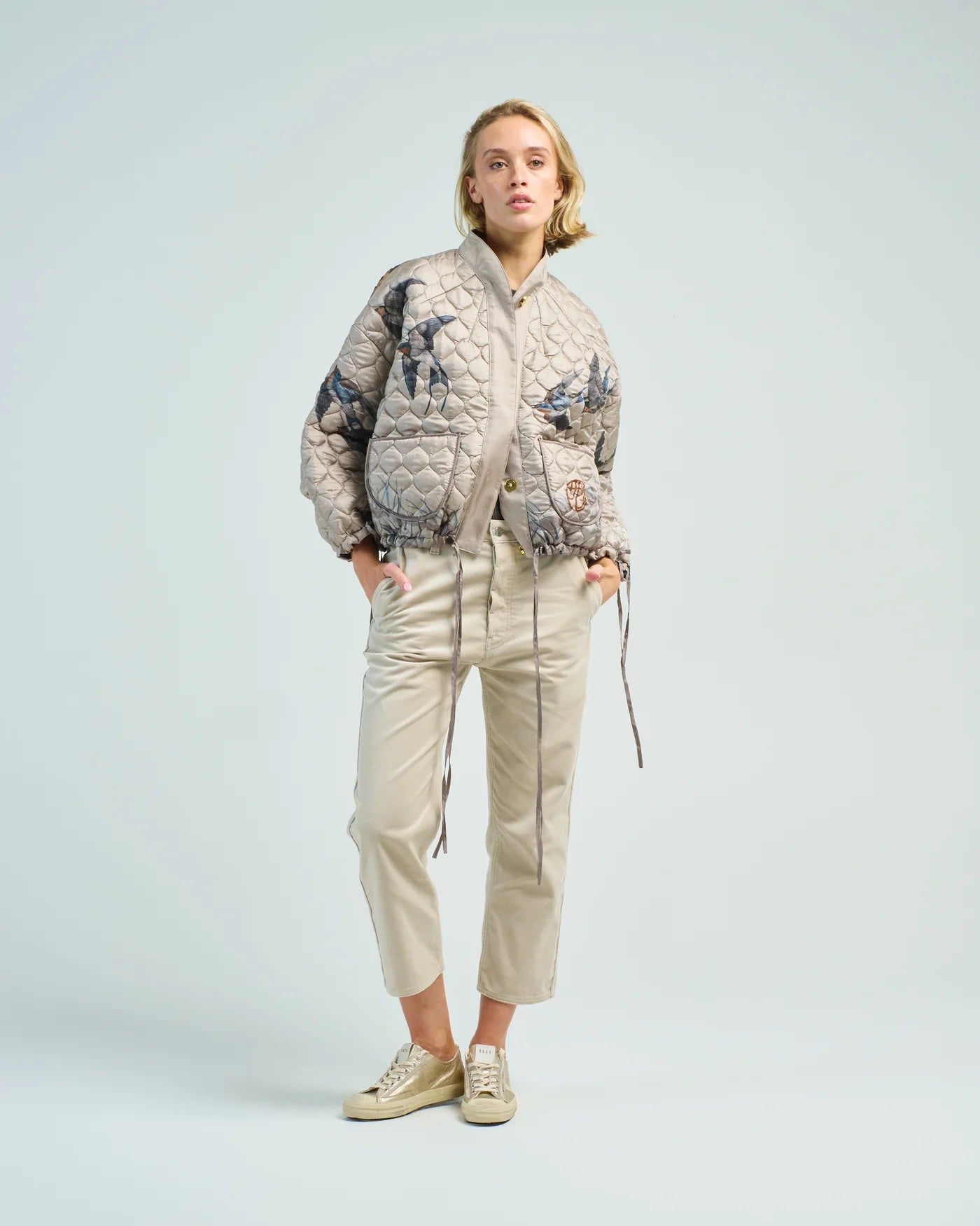 SABINA SAVAGE Lunar Leopard Bomber Jacket