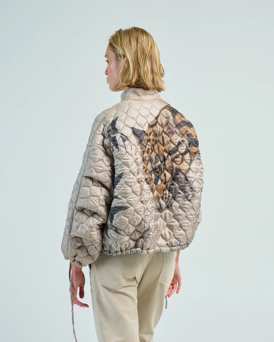 SABINA SAVAGE Lunar Leopard Bomber Jacket