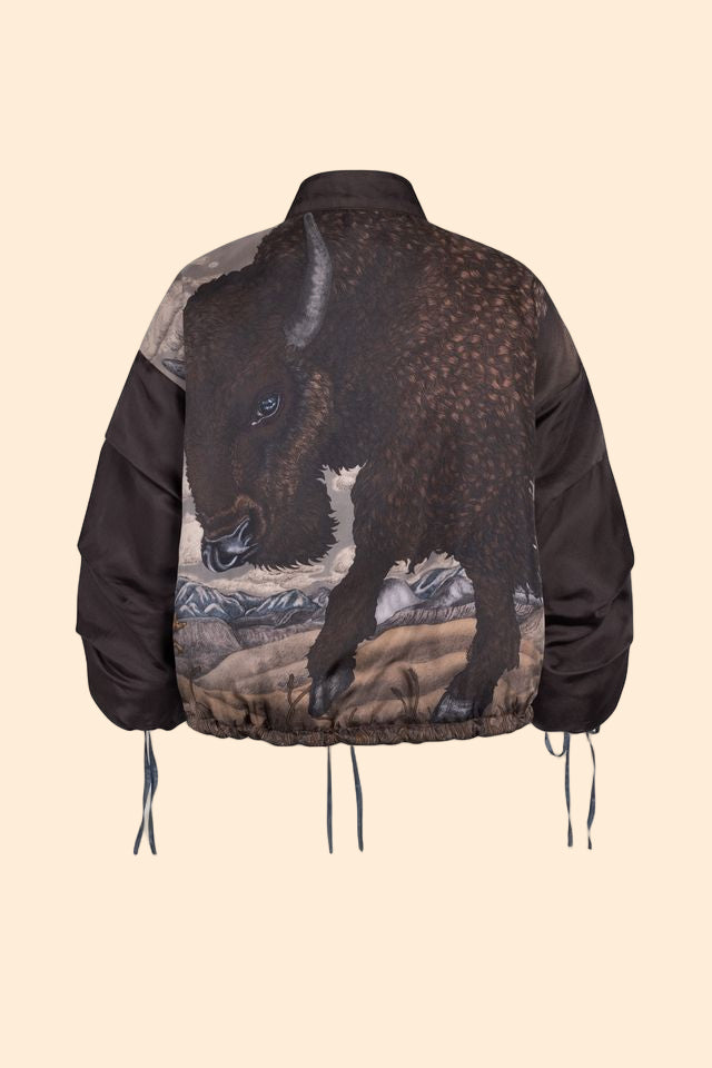 SABINA SAVAGE Secrets of the Bison Reversible Bomber Jacket – Commerce