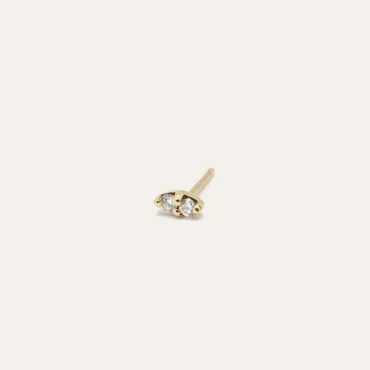 GJENMI Twin Diamond Earring Single